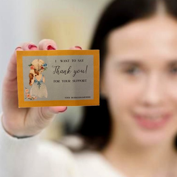 Thank You Cards, Little Spring  Lola & Puppy 100 Thank You Cards - Picture 2 of 12